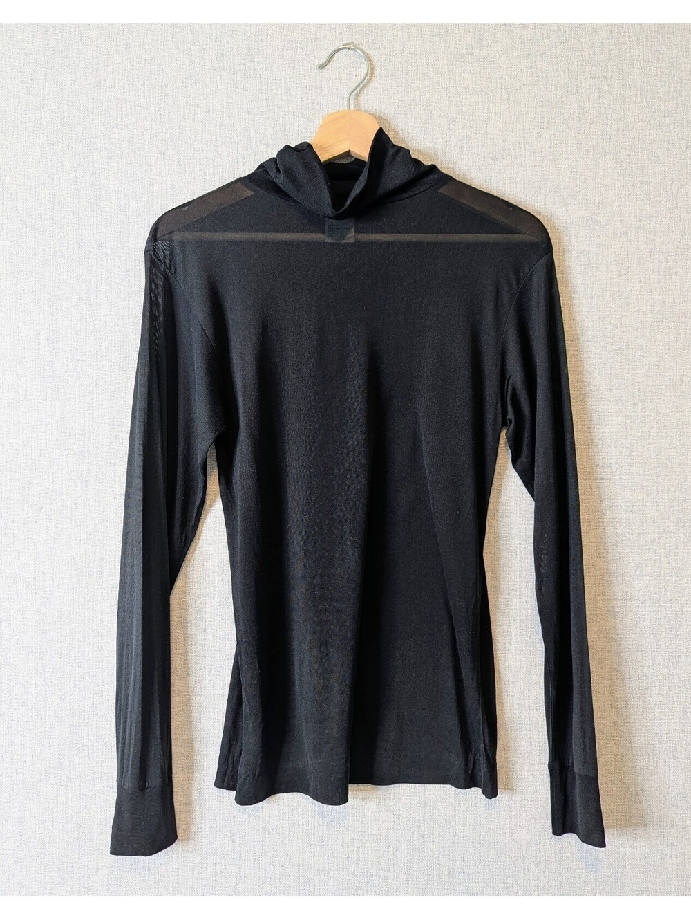 Vintage 90s L.L. Bean 100% silk jersey turtleneck base layer top